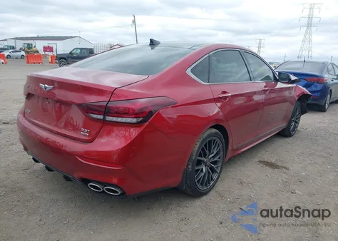 2018 Genesis G80 3.3T Sport from USA, damaged, VIN KMHGN4JB7JU256505